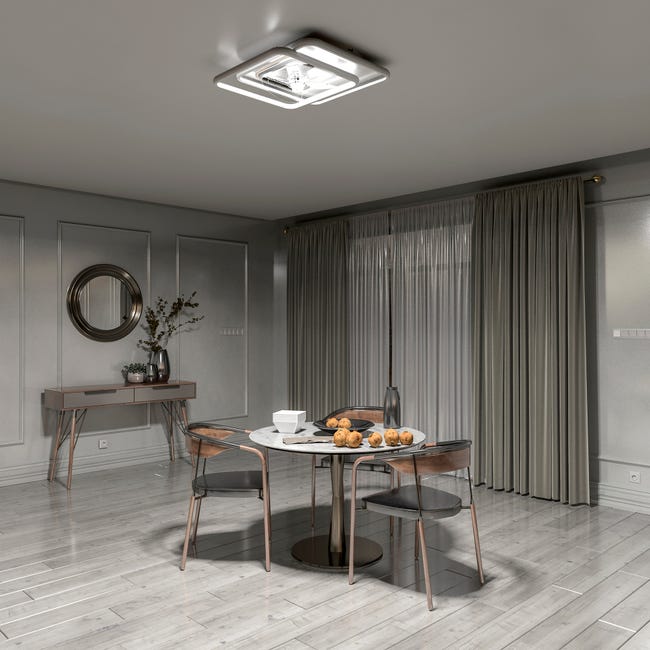 Leroymerlin Ventilatore da soffitto ALTEA bianco Ø 48.8 cm dimmerabile ARTE CONFORT IP20 Offerte esclusive