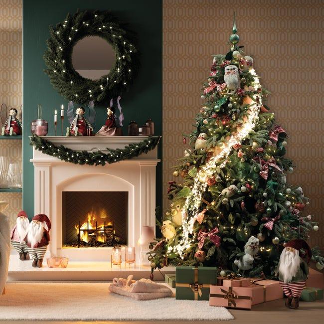 Leroymerlin Tappeto tapp. Twinkle white natale antiscivolo bianco L 170 x L 120 cm Nuovi prodotti