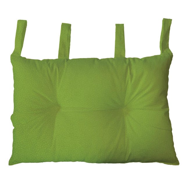 Leroymerlin Cuscino testata letto Ecopelle verde chiaro 45 x 70 cm