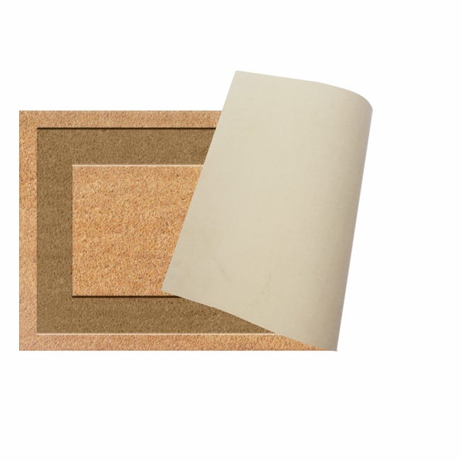 Leroymerlin Zerbino Raja in cocco beige e tortora rettangolare L 70 x L 40 cm Sconti VIP