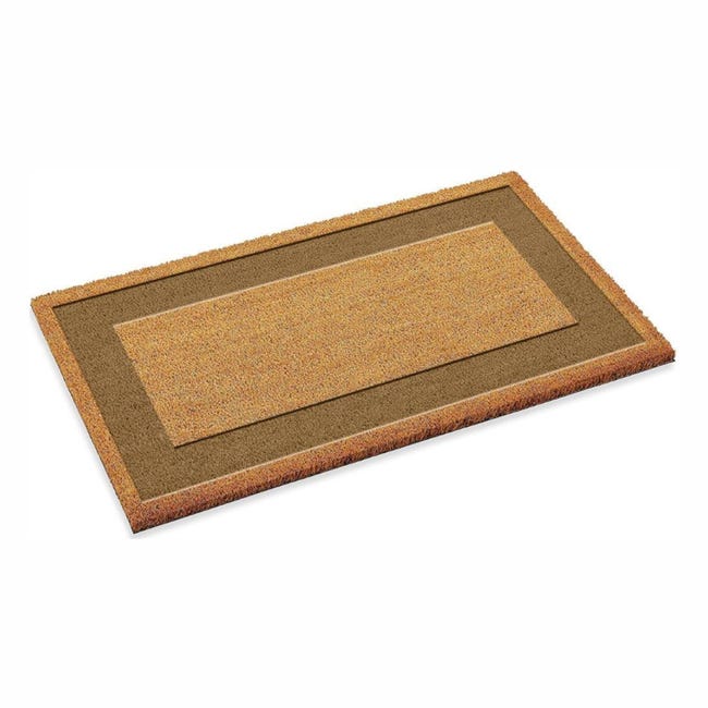 Leroymerlin Zerbino Raja in cocco beige e tortora rettangolare L 70 x L 40 cm Sconti VIP