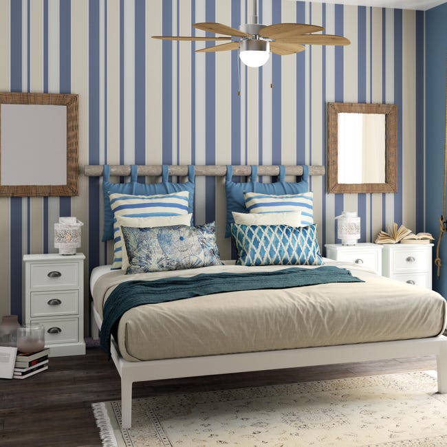 Leroymerlin Cuscino testata letto Panama blu 45 x 70 cm Prezzo basso