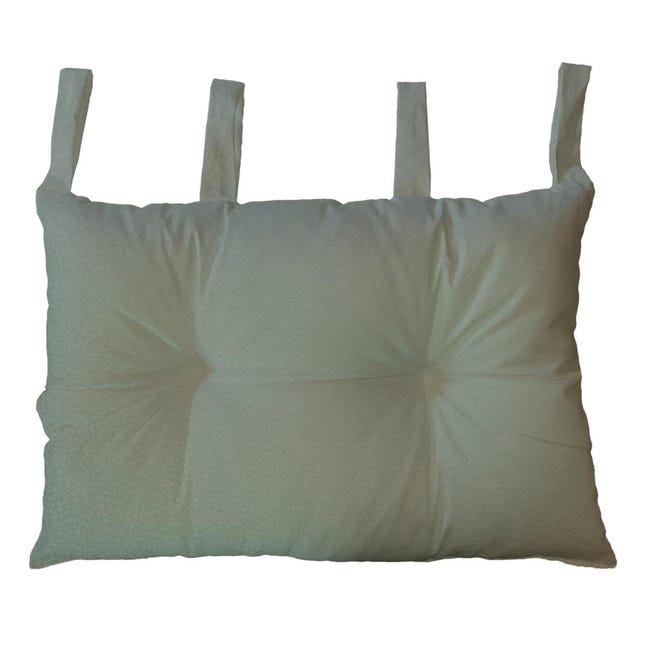 Leroymerlin Cuscino testata letto Ecopelle grigio chiaro 45 x 70 cm