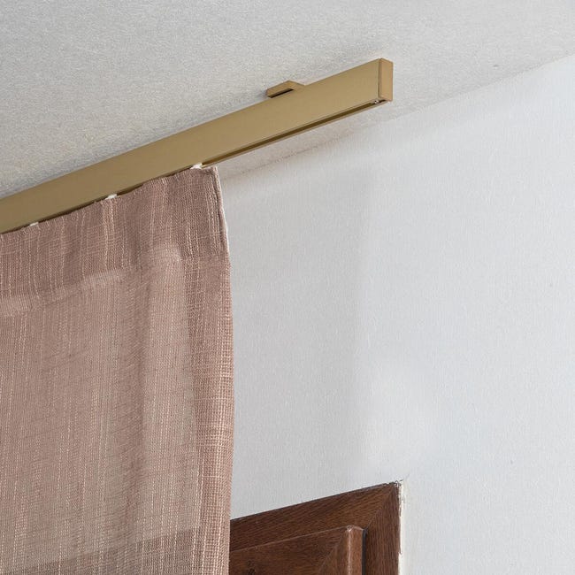 Leroymerlin Kit per binario tenda per onda semplice futura senza corda oro in alluminio 200 cm Fino al 65% di sconto