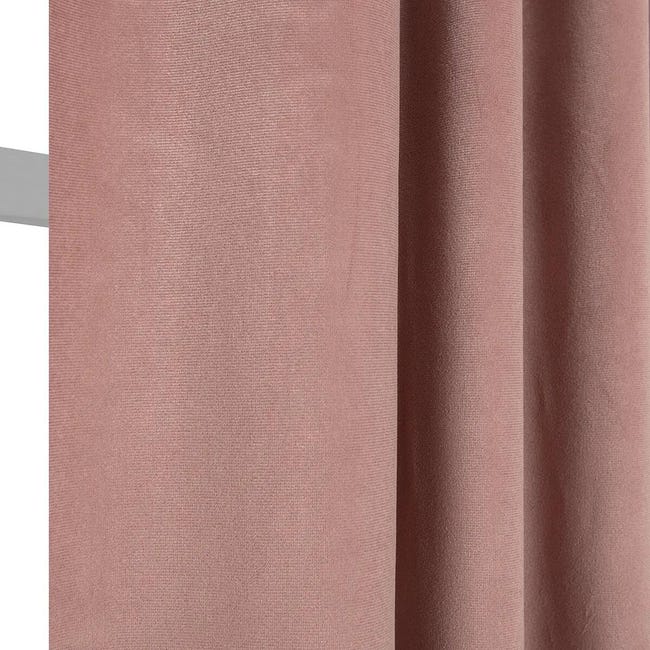Leroymerlin Tenda Mystic rosa occhiello e fettuccia e passanti nascosti 135x280 cm Solo un giorno rimasto