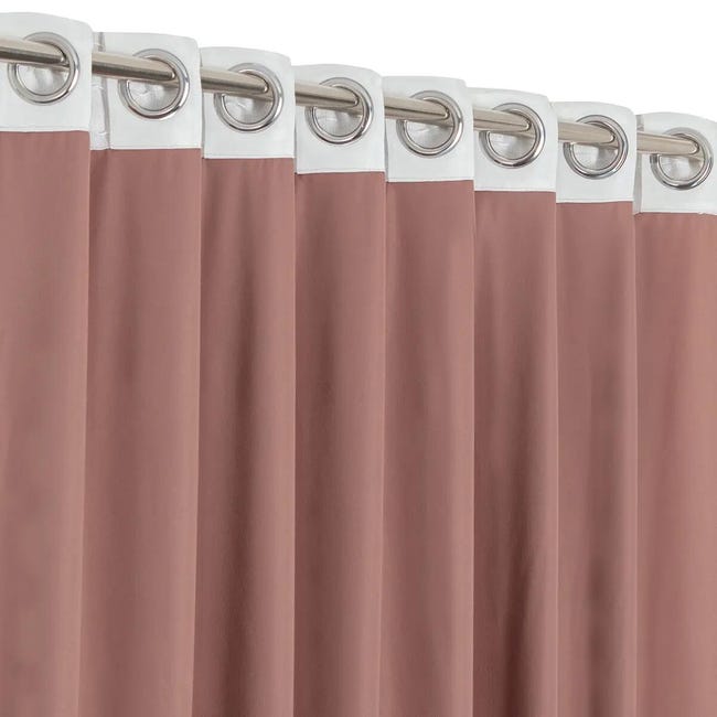 Leroymerlin Tenda Mystic rosa occhiello e fettuccia e passanti nascosti 135x280 cm Solo un giorno rimasto