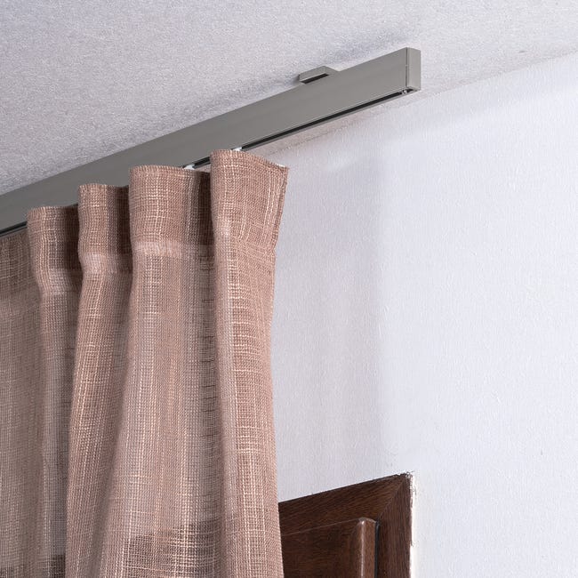 Leroymerlin Kit per binario tenda per onda semplice futura senza corda nickel in alluminio 160 cm In vendita