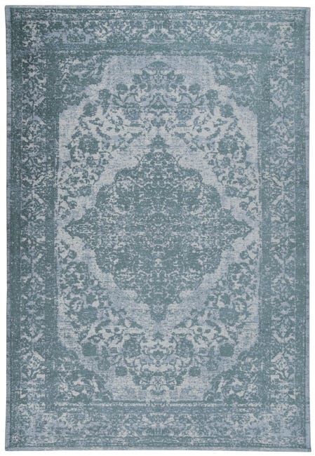 Leroymerlin Tappeto New Argentella orientale in cotone blu L 150 x L 80 cm