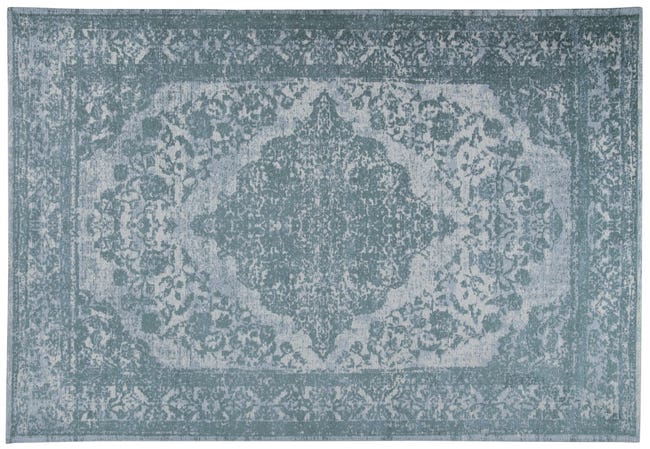 Leroymerlin Tappeto New Argentella orientale in cotone blu L 150 x L 80 cm 50% di sconto per tempo limitato