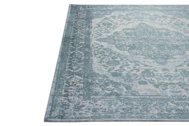 Leroymerlin Tappeto New Argentella orientale in cotone blu L 150 x L 80 cm 50% di sconto per tempo limitato