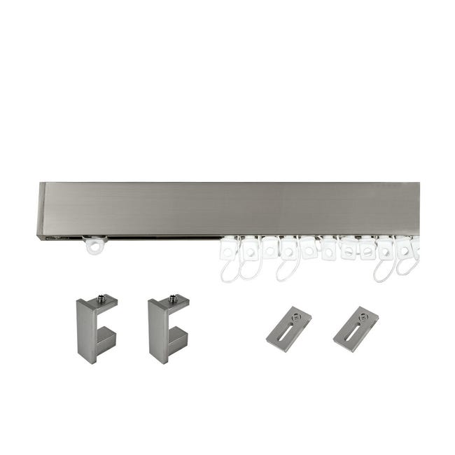 Leroymerlin Kit per binario tenda per onda semplice futura senza corda cromo in alluminio 160 cm In Linea