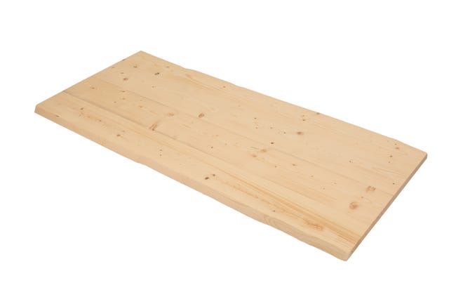 Leroymerlin Tavola massello in legno di abete 1° scelta L 90 x 200 cm x Sp 40 mm