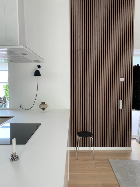 Leroymerlin Pannello decorativo fonoassorbente Superior FIBROTECH Noce L 244 x L 60 cm Sp 22 mm Promozione Limitata