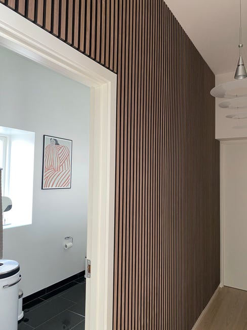 Leroymerlin Pannello decorativo fonoassorbente Superior FIBROTECH Noce L 244 x L 60 cm Sp 22 mm Promozione Limitata