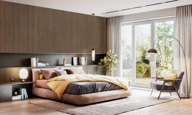 Leroymerlin Pannello decorativo fonoassorbente Superior FIBROTECH Rovere scuro L 244 x L 60 cm Sp 22 mm Fino Al -60%