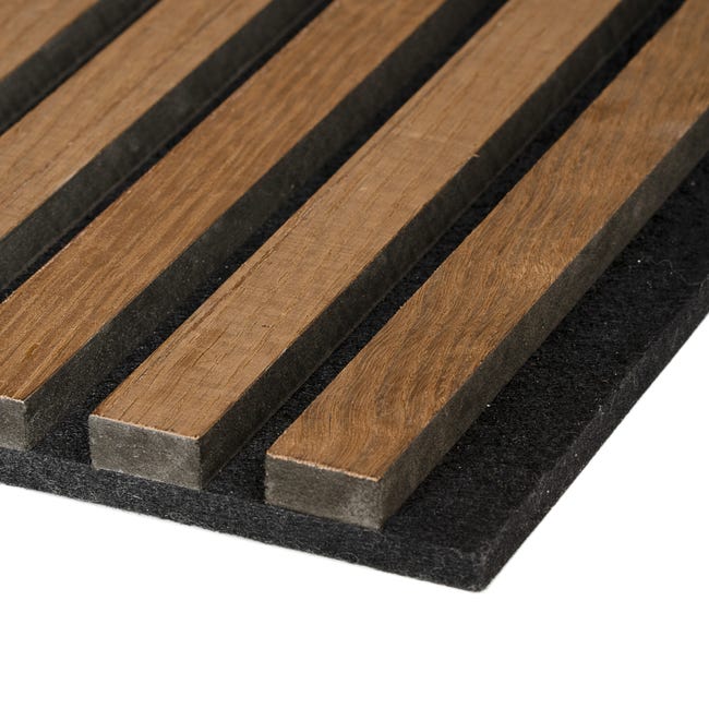 Leroymerlin Pannello decorativo fonoassorbente Superior FIBROTECH Rovere scuro L 244 x L 60 cm Sp 22 mm Fino Al -60%