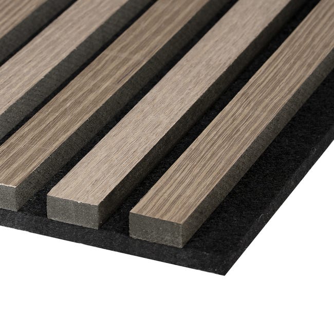 Leroymerlin Pannello decorativo fonoassorbente Superior FIBROTECH Rovere grigio L 244 x L 60 cm Sp 22 mm Prezzo Ridotto