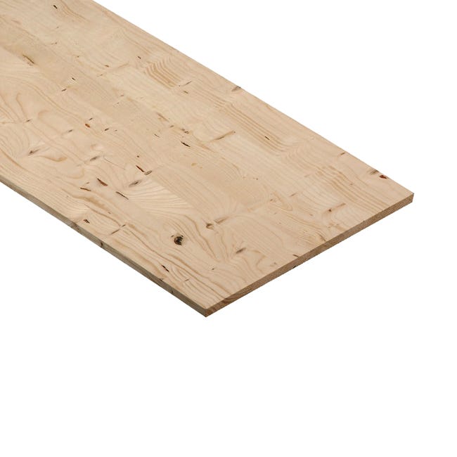 Leroymerlin Tavola lamellare in legno di abete 1° scelta L 40 x 200 cm x Sp 18 mm