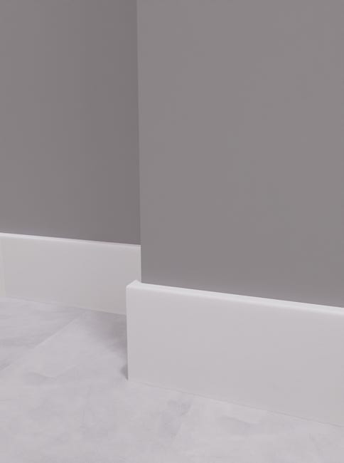 Leroymerlin Battiscopa Classic in mdf bianco Sp 10 mm x H 6.5 x L 220 cm 10 pezzi / 22 m In Vendita