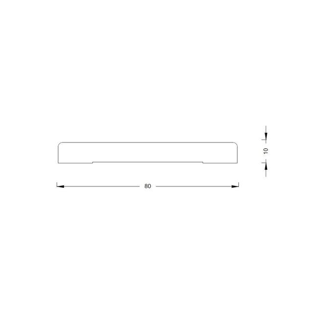 Leroymerlin Coprifilo per porta da interno Mostrina 80x10 abete massello in legno colore naturale P 10 x H 80 x L 2250 mm 5 pezzi I Più Venduti