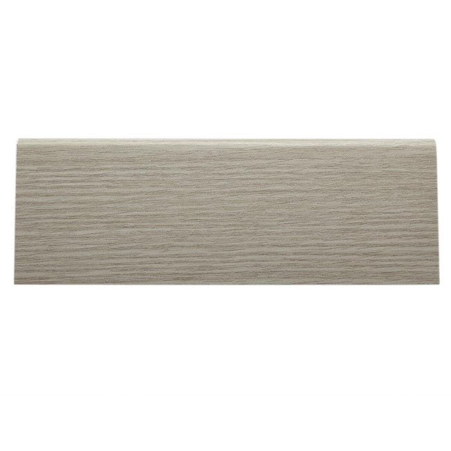 Leroymerlin Battiscopa con passacavo Classic in mdf rovere grigio Sp 15 mm x H 7 x L 240 cm / 2.4 m Vendite Flash