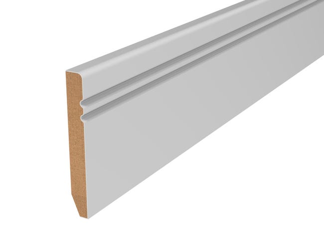 Leroymerlin Battiscopa Classic Ducale in mdf bianco Sp 10 mm x H 8 x L 220 cm / 2.2 m Negozio