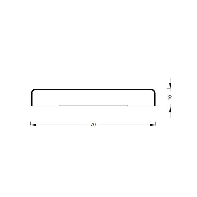 Leroymerlin Coprifilo per porta da interno in legno colore naturale P 10 x H 70 x L 2250 mm 5 pezzi Moda