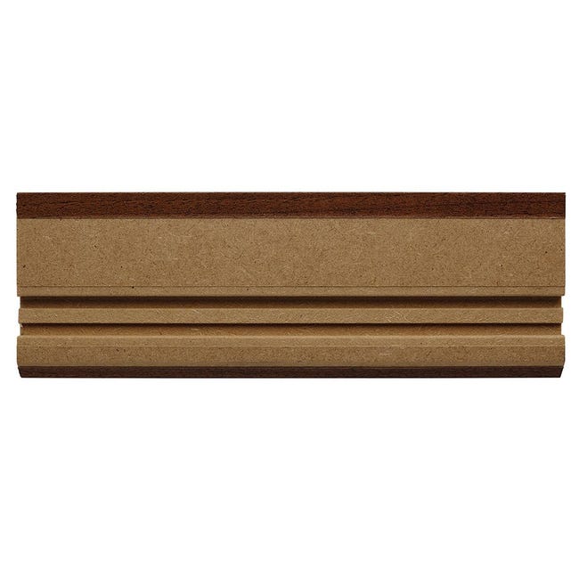 Leroymerlin Battiscopa Classic Mudek in mdf noce scuro Sp 10 mm x H 7 x L 220 cm / 2.2 m Sconto di tempo limitato