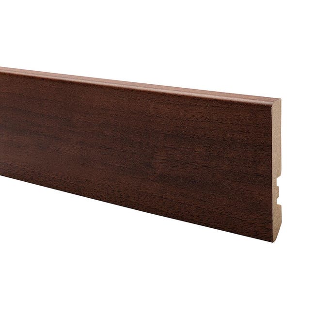 Leroymerlin Battiscopa Classic Mudek in mdf noce scuro Sp 10 mm x H 7 x L 220 cm / 2.2 m Sconto di tempo limitato