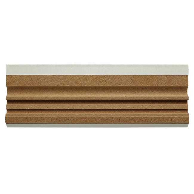 Leroymerlin Battiscopa con passacavo Classic in mdf bianco Sp 15 mm x H 7 x L 240 cm 10 pezzi / 24 m Shopping online