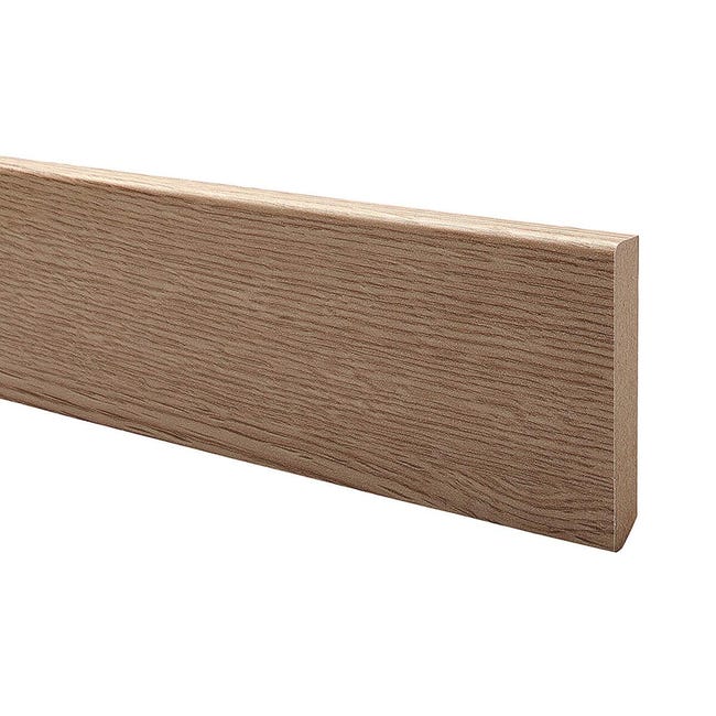 Leroymerlin Battiscopa Classic Young in mdf rovere Sp 10 mm x H 6.5 x L 220 cm / 2.2 m