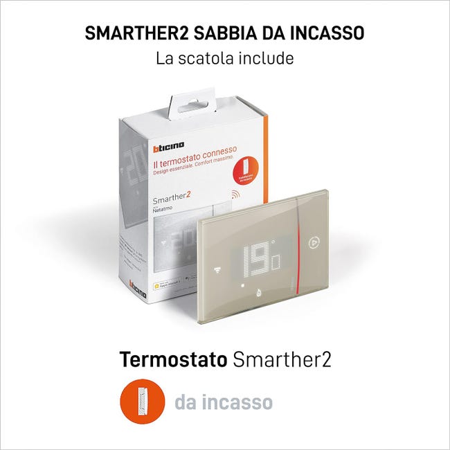 Leroymerlin Termostato intelligente e connesso BTICINO Cronotermostato WiFi sabbia Fino al 65% di sconto