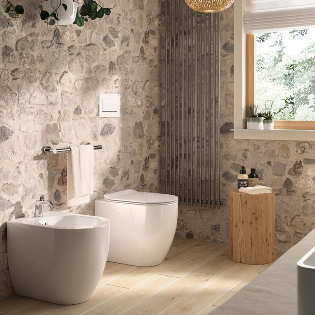 Leroymerlin Placca di comando per wc sospeso GEBERIT Sigma 01 bianco Super sconto