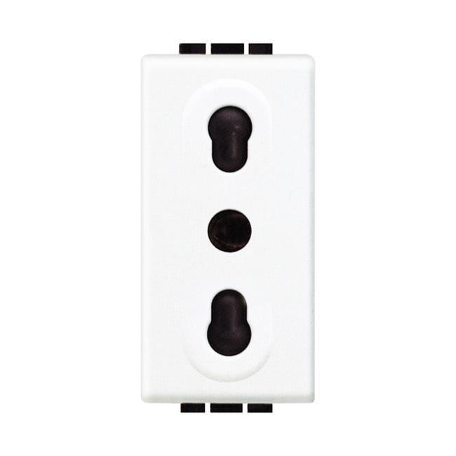 Leroymerlin Presa di alimentazione Living light BTICINO 16 A colore bianco