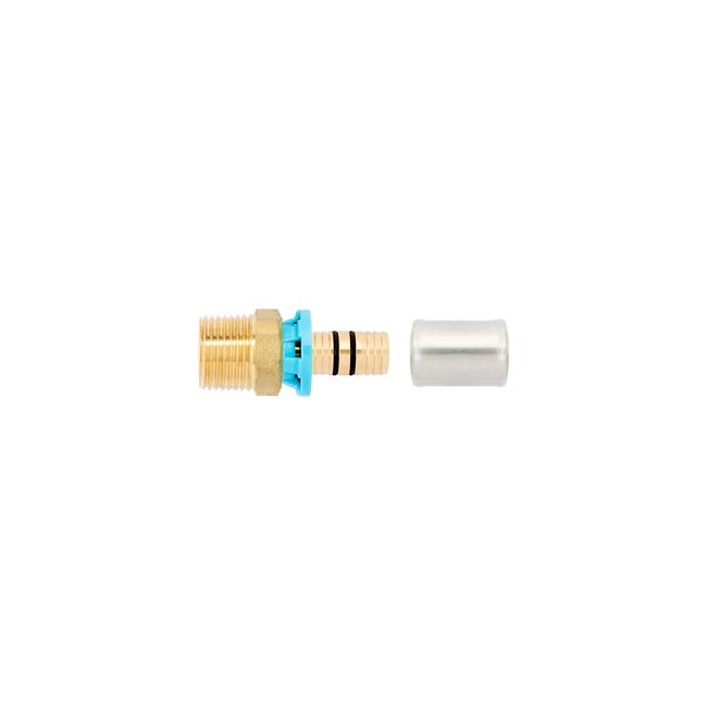 Leroymerlin Manicotto per tubo in ottone M 1/2" (15x21) 16 mm M 1/2" (15x21) L51.8 mm 50% di sconto con spedizione gratuita