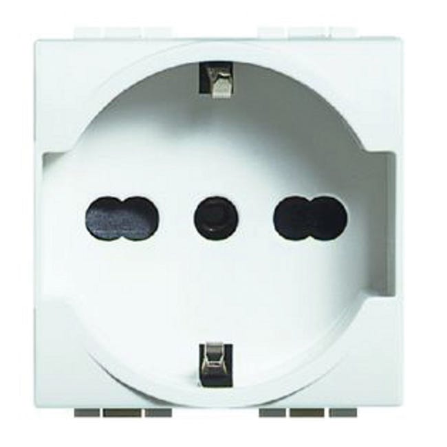 Leroymerlin Presa di alimentazione universale Living light BTICINO 16 A colore bianco