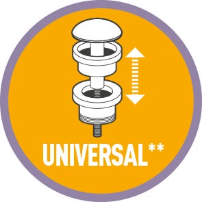 Leroymerlin Piletta click-clack EQUATION in ottone cromato attacco 1 1/2" foro Ø 40 mm Vendita