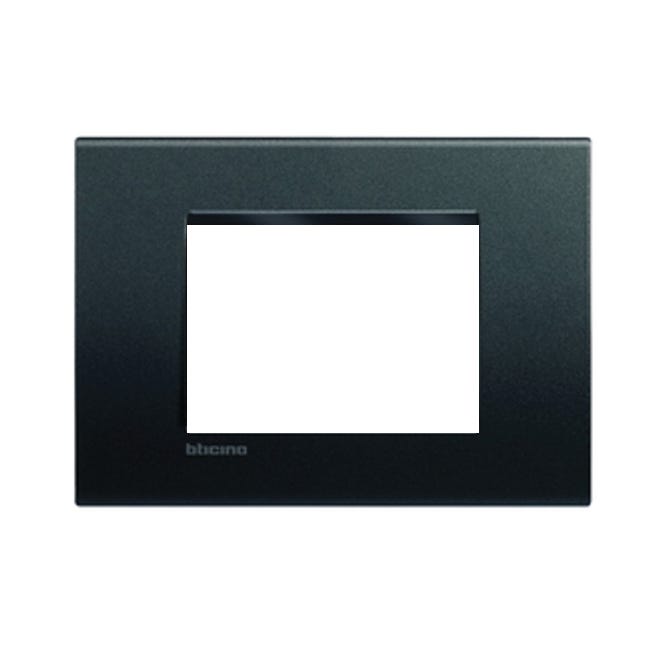 Leroymerlin Placca 3 moduli Living light BTICINO antracite