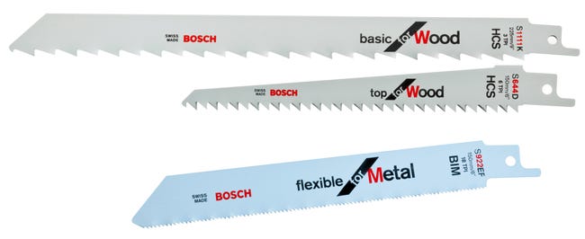 Leroymerlin Set di lame per sega a gattuccio BOSCH S 922; EF S 644 D;1111 K L 225 mm 3 pezzi Enormi risparmi