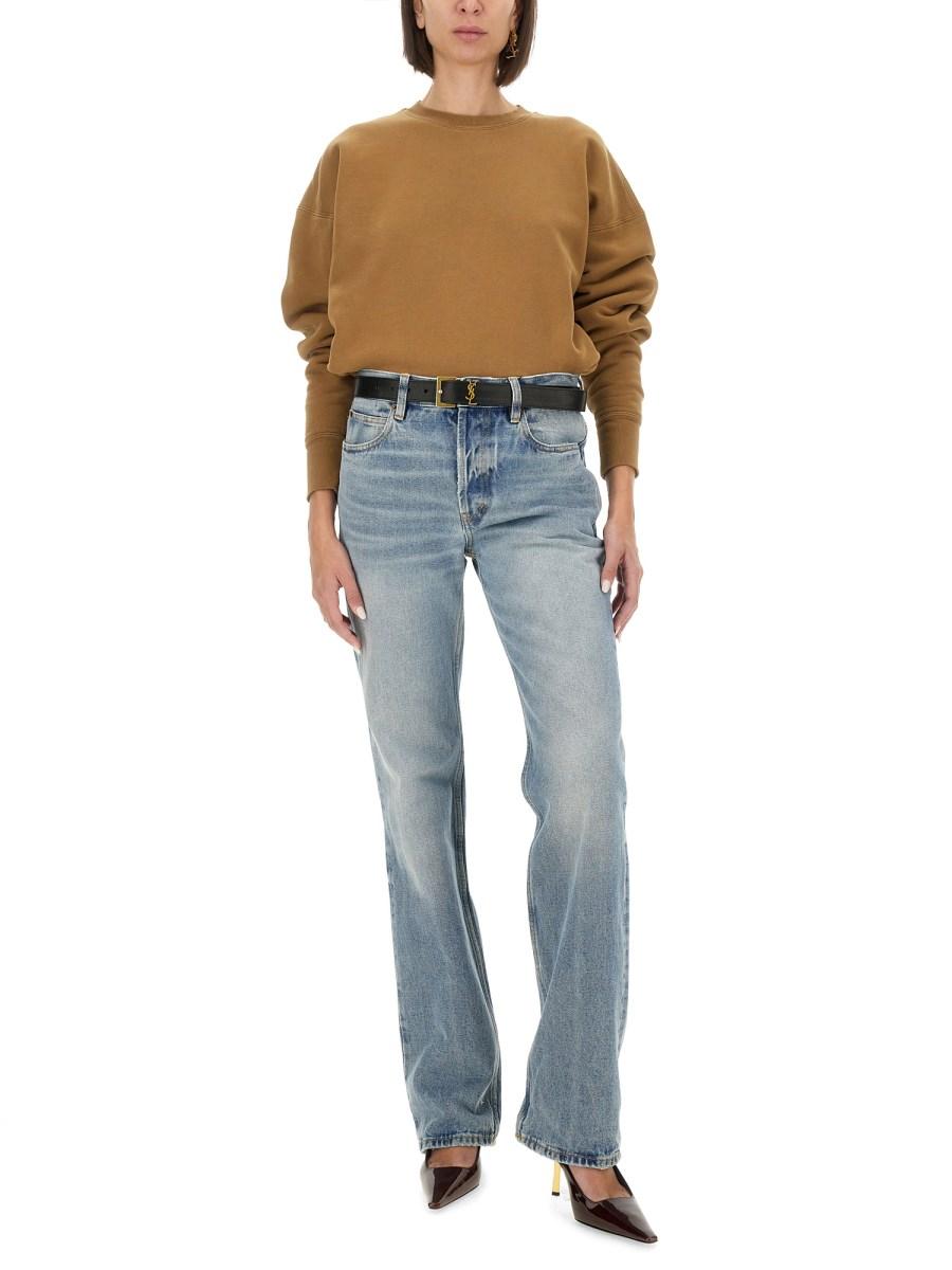 SAINT LAURENT FELPA CON LOGO Novità