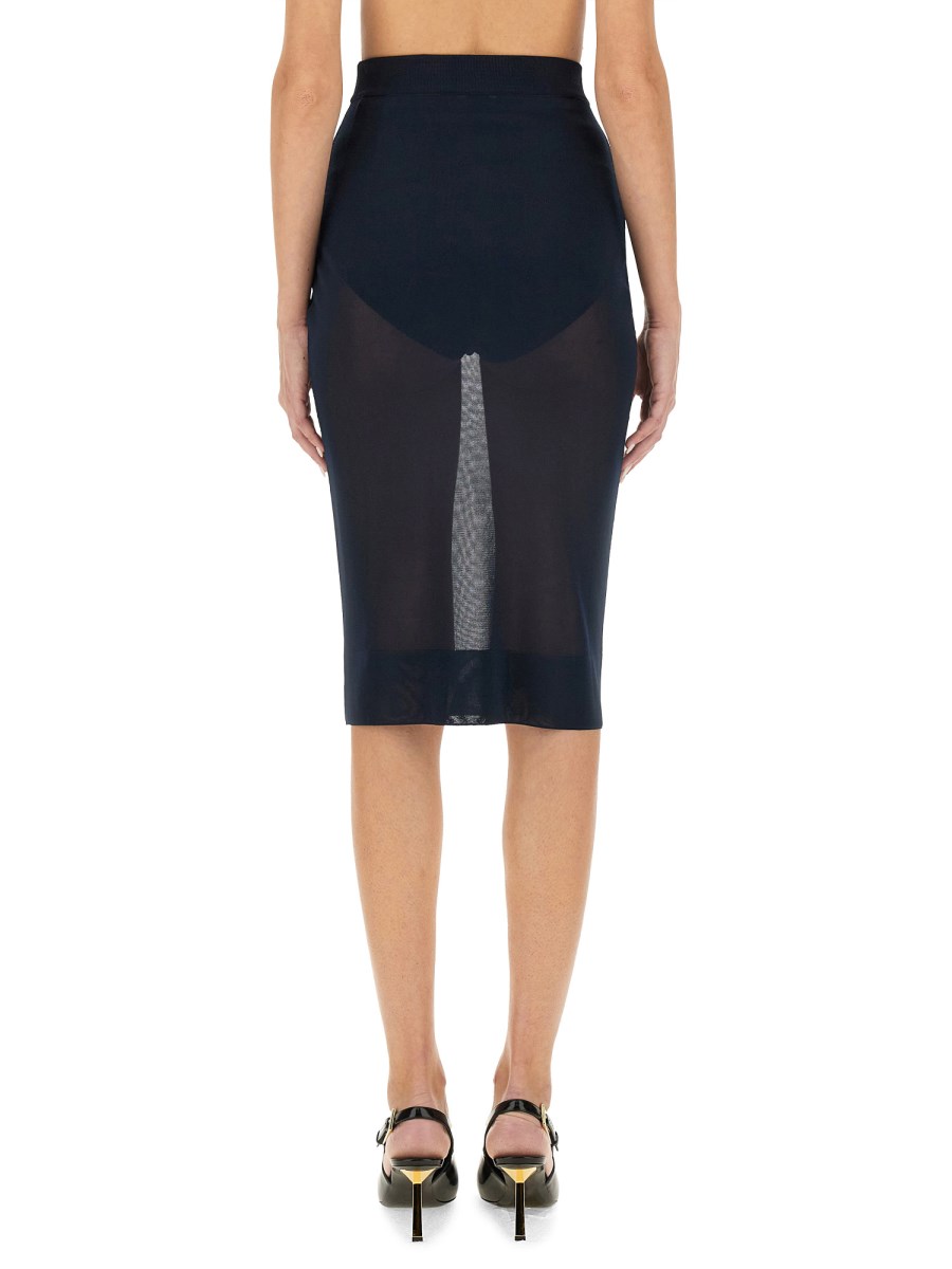 SAINT LAURENT GONNA A MATITA IN MAGLIA Sconto