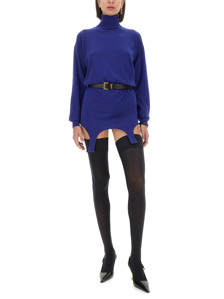 SAINT LAURENT PULLOVER IN CASHMERE CON GIARRETTIERA Online