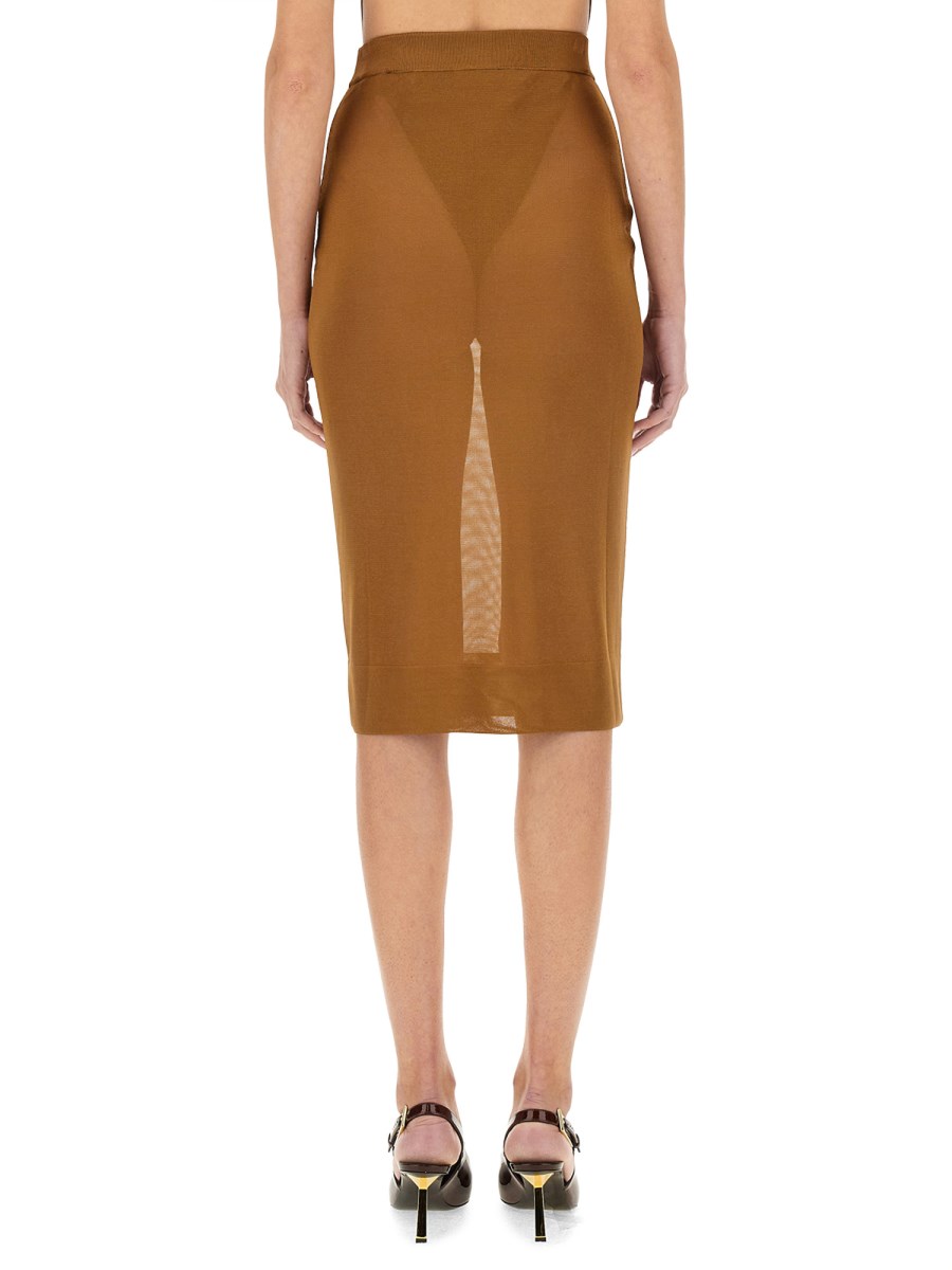 SAINT LAURENT GONNA A MATITA IN MAGLIA In Vendita