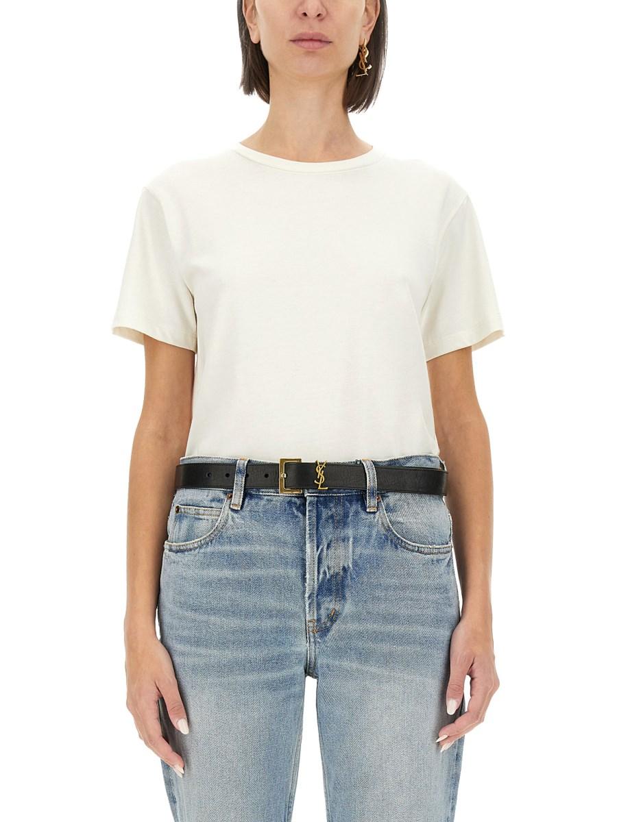 SAINT LAURENT T-SHIRT CON LOGO Saldi