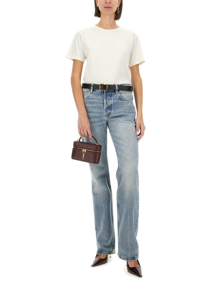 SAINT LAURENT T-SHIRT CON LOGO Saldi
