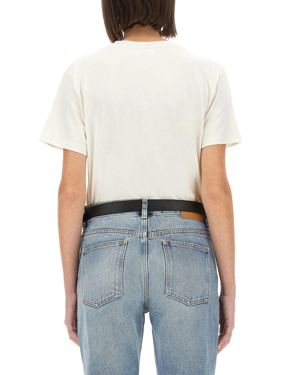 SAINT LAURENT T-SHIRT CON LOGO Saldi