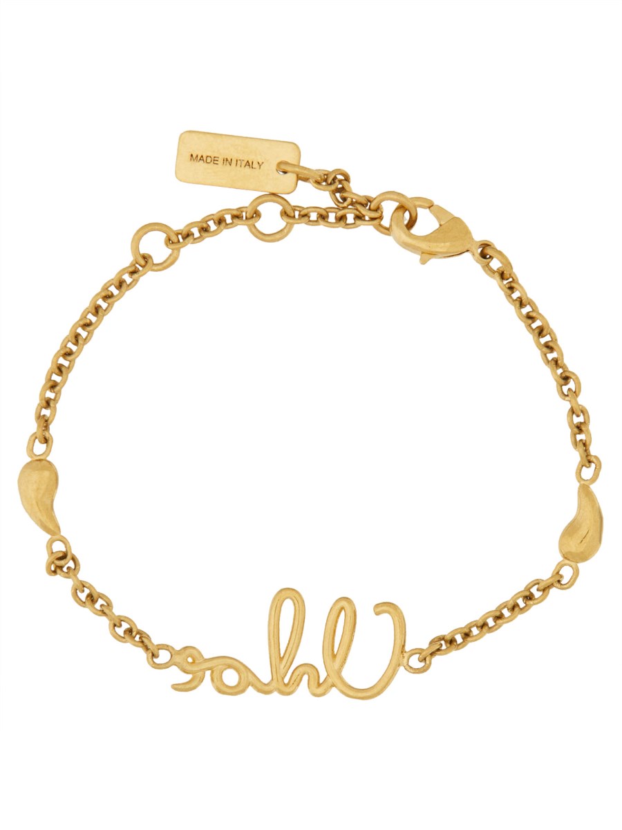 CHLOE&#39; BRACCIALE IN OTTONE CON LOGO Qualità