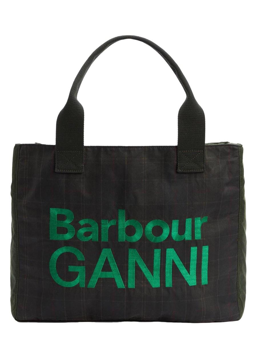BARBOUR X GANNI BORSA TOTE IN COTONE CERATO BARBOUR X GANNI Hotsell