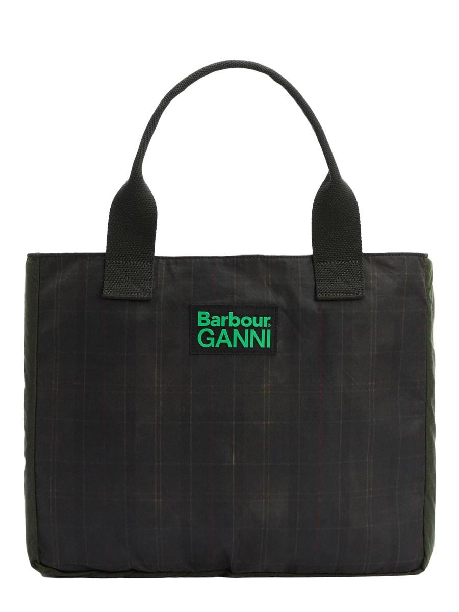 BARBOUR X GANNI BORSA TOTE IN COTONE CERATO BARBOUR X GANNI Hotsell