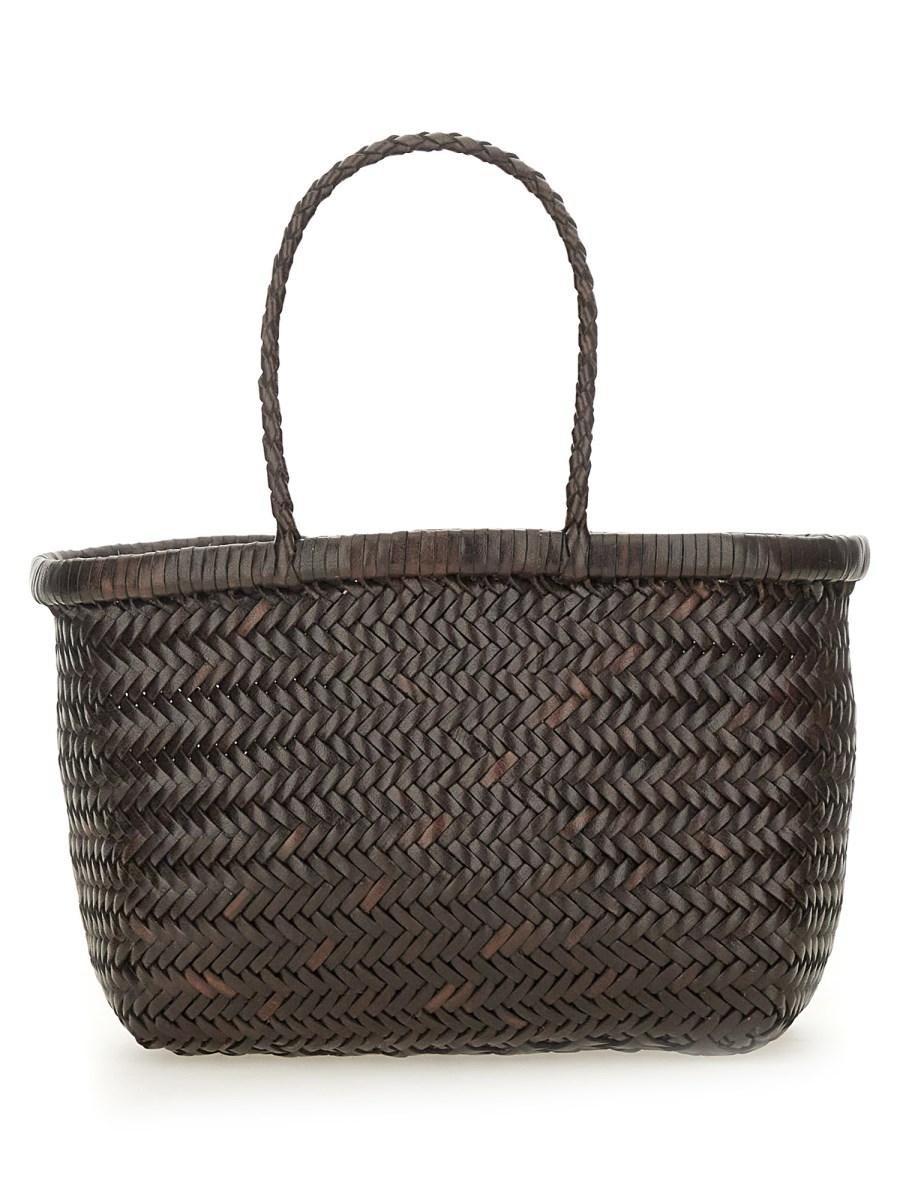 DRAGON DIFFUSION BORSA TRIPLE JUMP MINI IN PELLE INTRECCIATA Vendita